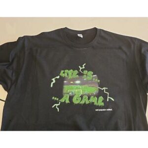 Camiseta manga corta, Life is A Game, hombre color negro
